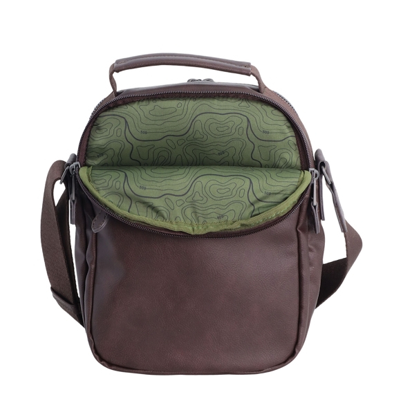 Τσαντάκι χιαστί DISCOVERY Heritage D03350 Καφέ